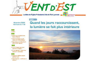 Vent d’Est n°90 : Quand les jours raccourcissent, la lumière se fait plus intérieure